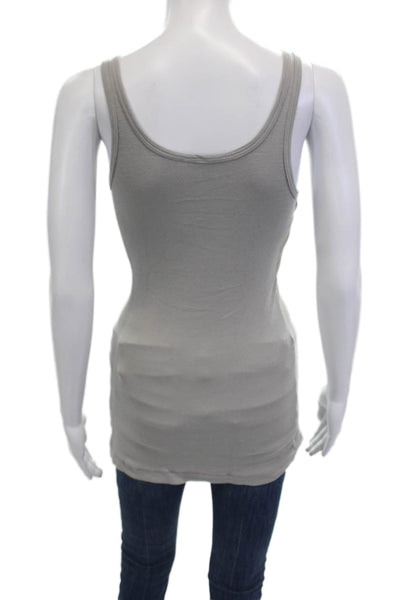 Crown Jewel Womens Basic Camisole Gray Sleeveless Size M