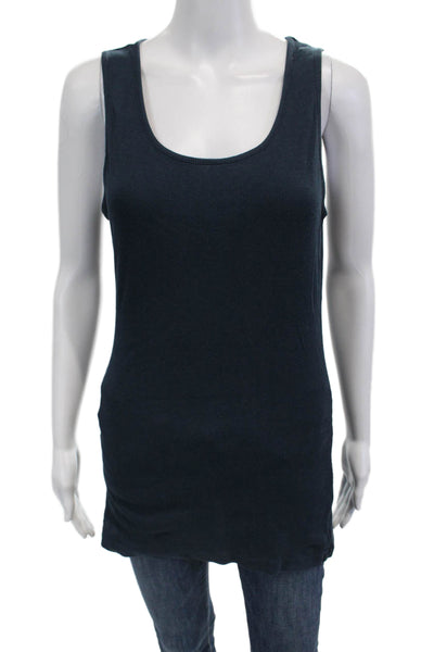Sweaty Betty Womens Dark Blue Recycled Polyester Basic Tank Size L