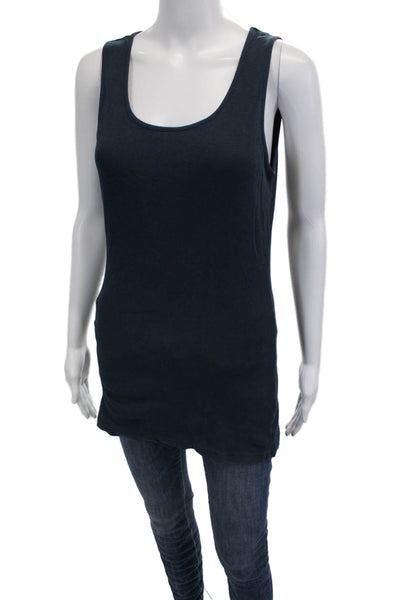 Sweaty Betty Womens Dark Blue Recycled Polyester Basic Tank Size L