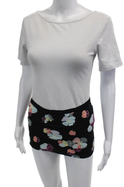 Calvin Klein Women Mini Black Floral Skirt Size M