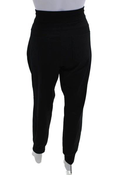 Athleta Womens Jogger Sweatpants Black Drawstring 86% Polyester Size L Tall