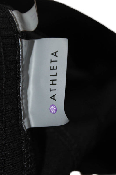 Athleta Womens Jogger Sweatpants Black Drawstring 86% Polyester Size L Tall