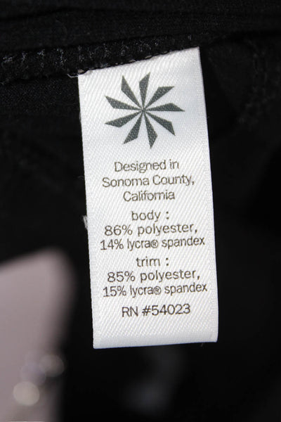 Athleta Womens Jogger Sweatpants Black Drawstring 86% Polyester Size L Tall