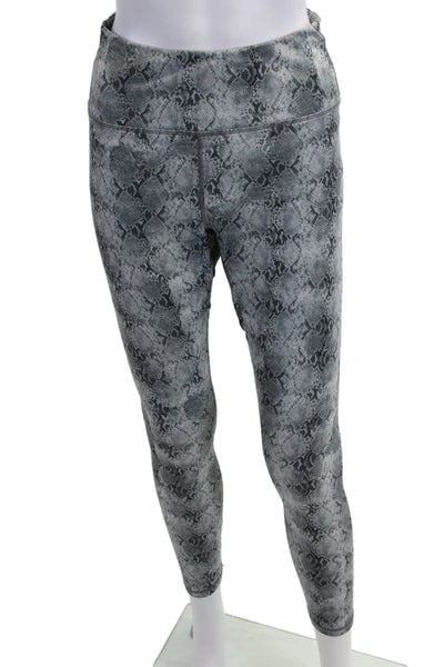 Spiritual Gangster Womens Ankle Jeggings Animal Print Black Size L