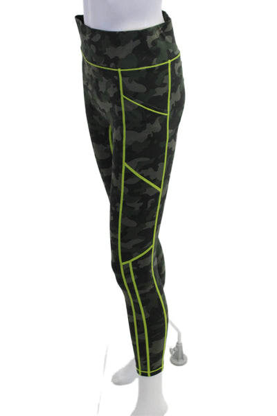 All Access Women Ankle Jeggings Black Army Camo 50% Nylon 50% Spandex Size L