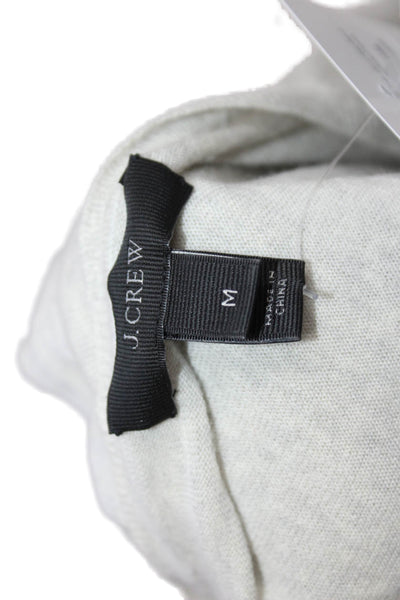 J Crew Womens Pullover Merino Wool V Neck Long Sleeve Beige Sweater Size M