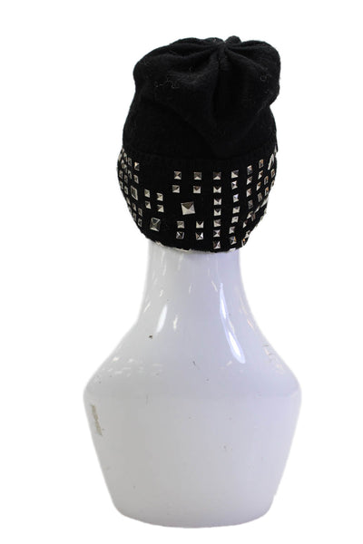 Michael Michael Kors Women's Studs Knit Beanie Hat Black One Size