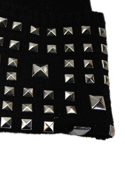Michael Michael Kors Women's Studs Knit Beanie Hat Black One Size
