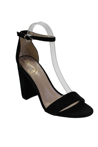 Sam Edelman Womens Open Toe Ankle Strap High Heels Black Size 8.5