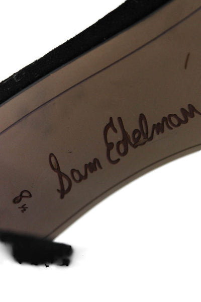 Sam Edelman Womens Open Toe Ankle Strap High Heels Black Size 8.5