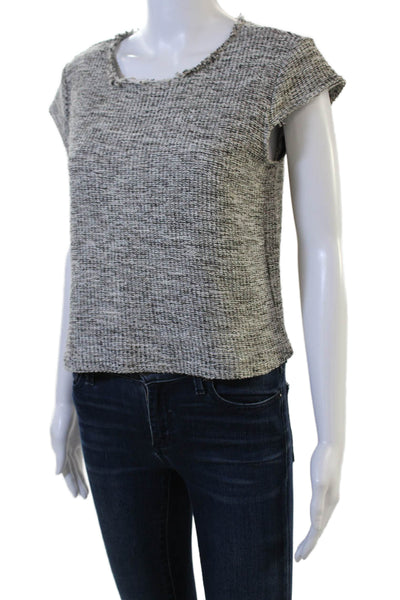 Drew Womens Basic T-Shirt Gray Crew Neck Sleeveless Size M
