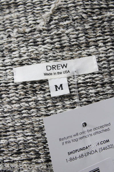 Drew Womens Basic T-Shirt Gray Crew Neck Sleeveless Size M
