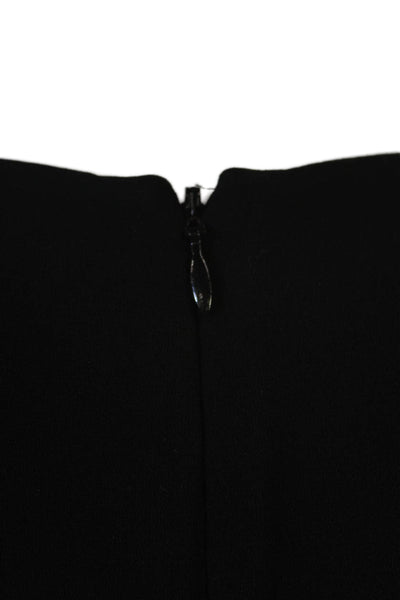Elizabeth & James Women Black Tank Round Neck Zip Triacetate Blend Size S