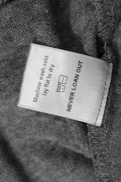 Nation LTD Womens Basic Jersey Top Gray Round Neck 3/4 Sleeve Size M