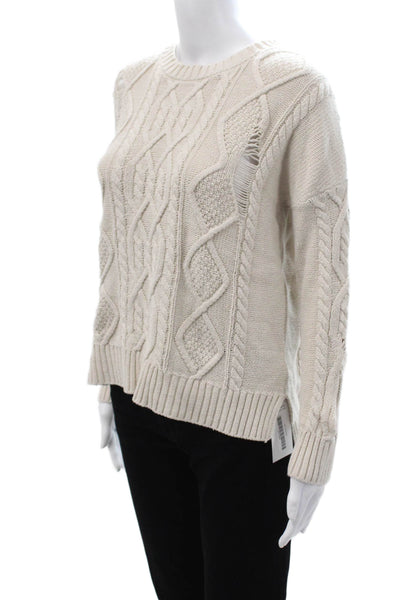 Rails Womens Beige Pullover Sweater Crew Neck Long Sleeve Size XS