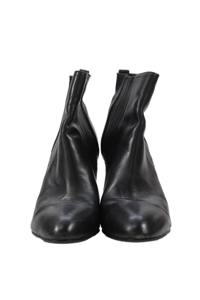 Sam Edelman Women's Pull-On Wedge Heels Pointed Toe Ankle Boots Black Size 9.5