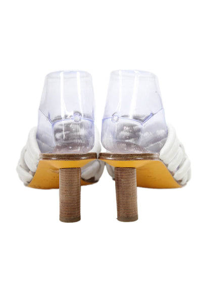 Rag & Bone Women's Toe Loop Strappy Slides Sandals White Size 39.5