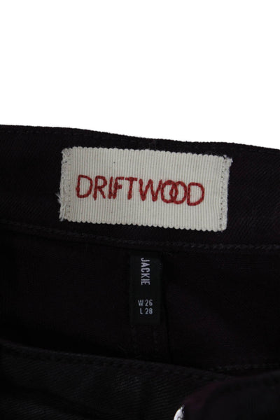Driftwood Womens Black Mid Rise Skinny Ankle Jeans Size 26