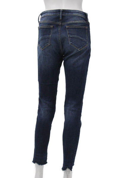 Driftwood Womens Dark Blue Ankle Skinny Jeans Mid Rise Size 26