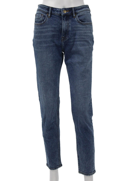Driftwood Womens Ankle Straight Mid Rise Blue Jeans Size 27