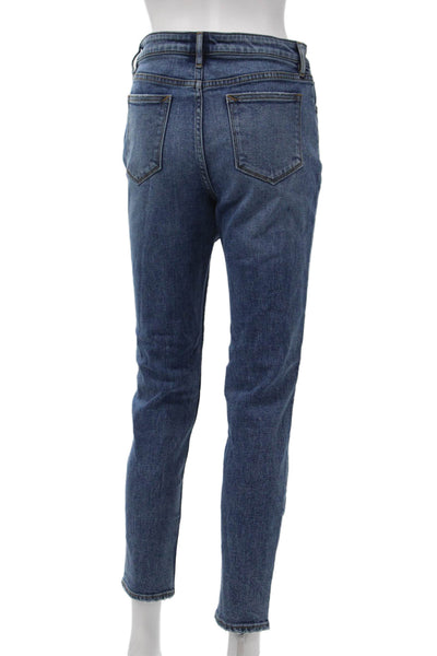 Driftwood Womens Ankle Straight Mid Rise Blue Jeans Size 27