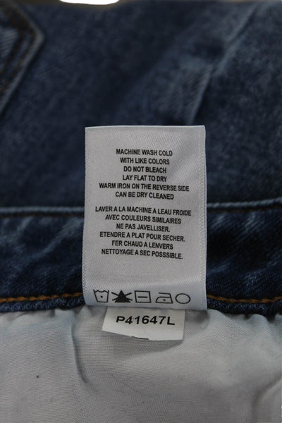 Driftwood Womens Ankle Straight Mid Rise Blue Jeans Size 27
