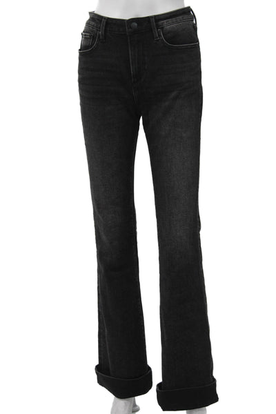 Driftwood Womens Bootcut Jeans Dark Gray Mid Rise Tall Size 26