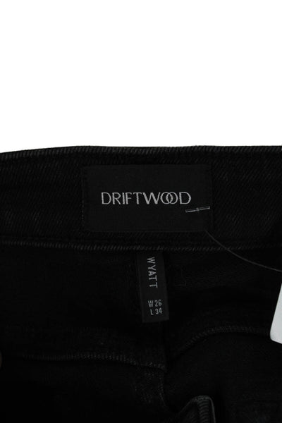 Driftwood Womens Bootcut Jeans Dark Gray Mid Rise Tall Size 26