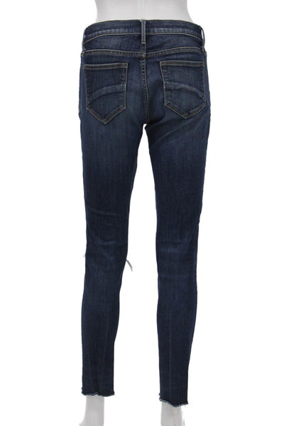 Driftwood Women Ankle Skinny Dark Blue Mid Rise Jeans Size 26