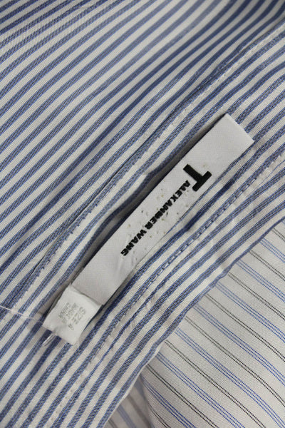 T Alexander Wang Women Striped Buttonup Viscose Longsleeve Maternity Size 4