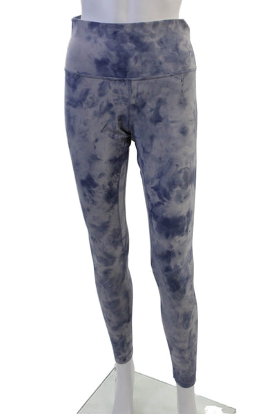 Lululemon Women Dark Blue Nylon Ankle Leggings Army Fall Size 8