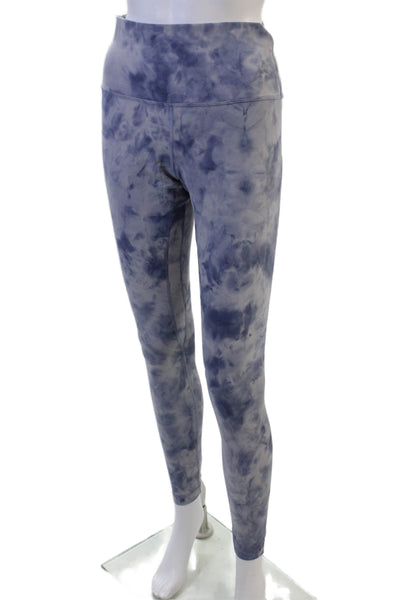 Lululemon Women Dark Blue Nylon Ankle Leggings Army Fall Size 8