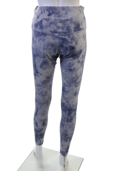 Lululemon Women Dark Blue Nylon Ankle Leggings Army Fall Size 8