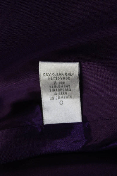 Badgley Mischka Women Fit & Flare Silk Purple Sleeveless Dress Size 6