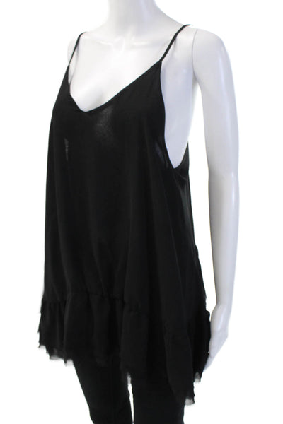 Brandy Melville Womens Camisole Tunic Black VNeck Sleeveless Boho Size One Size