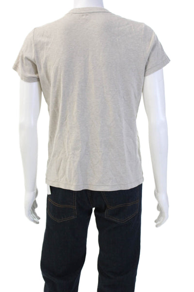 Uniqlo Mens Gray 100% Cotton Crew Neck Short Sleeve T Shirt Size XL