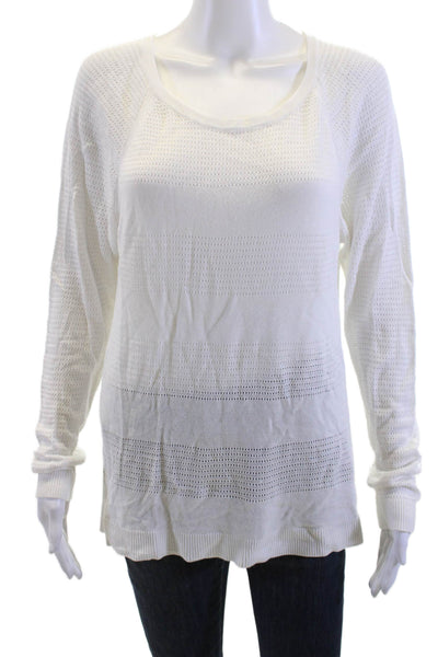 Rag & Bone Jean Womens Pullover Sweater White 100% Viscose Size M
