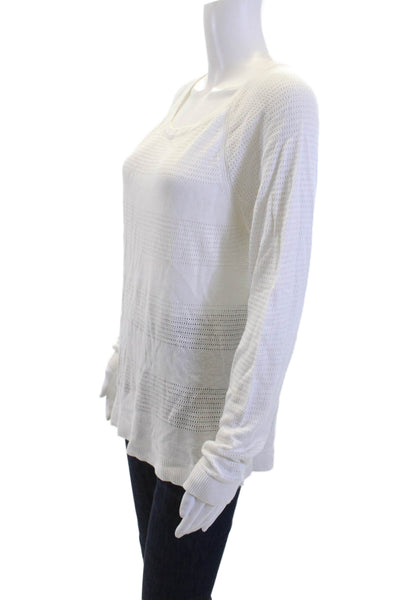 Rag & Bone Jean Womens Pullover Sweater White 100% Viscose Size M