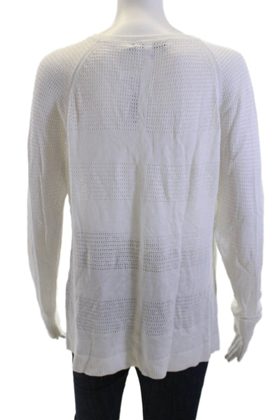 Rag & Bone Jean Womens Pullover Sweater White 100% Viscose Size M