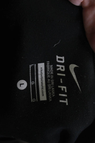 Nike Womens Ankle Leggings Black Nylon Spandex Size L