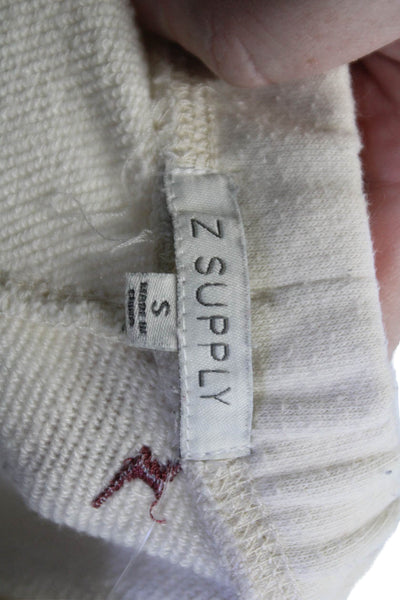 Z Supply Womens Jogger Sweatpants Beige Cotton Fall Size S
