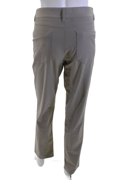Johnnie-o Unisex Chinos Gray Polyester Button Size 30