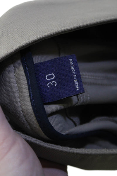 Johnnie-o Unisex Chinos Gray Polyester Button Size 30