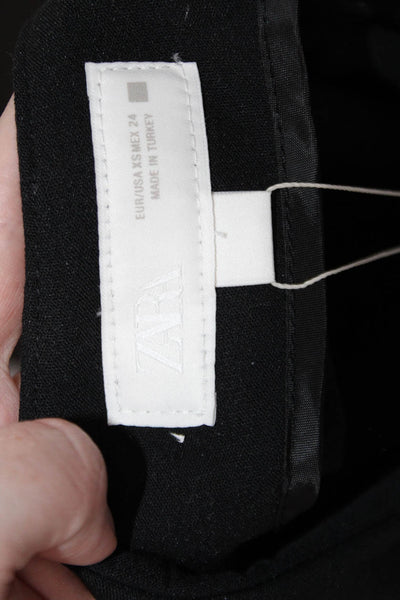 Zara Womens Mini Skort Black Size XS