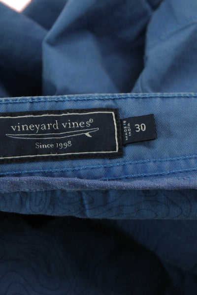 Vineyard Vines Mens Blue Chino Shorts Size 30