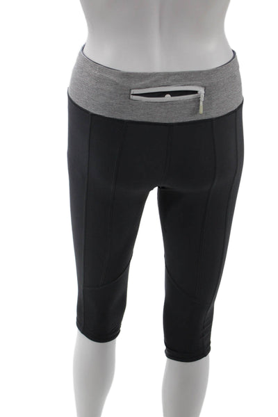 Lululemon Womens Gray Nylon Capri Leggings Size 6