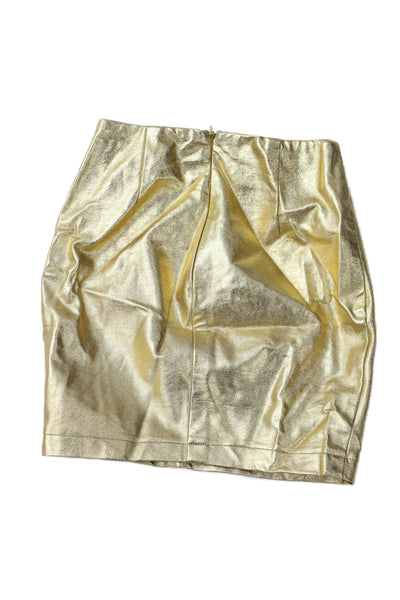 Superdown Womens Mini Pencil Skirt Yellow Size XS