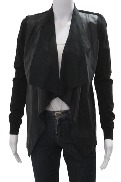 Michael Michael Kors Womens Black Cotton Viscose Jacket Long Sleeve Size XS