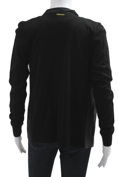 Michael Michael Kors Womens Black Cotton Viscose Jacket Long Sleeve Size XS