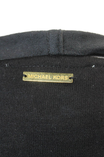 Michael Michael Kors Womens Black Cotton Viscose Jacket Long Sleeve Size XS